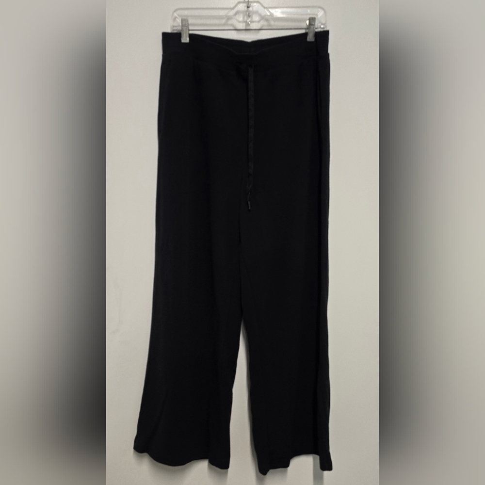 Victoria's Secret Black Women's Wide-Leg Drawstring Pants Large